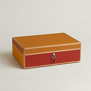 HERMES　Watch用化粧箱 Amalthee Oxer Lezard watch box, large model | Hermès Hong